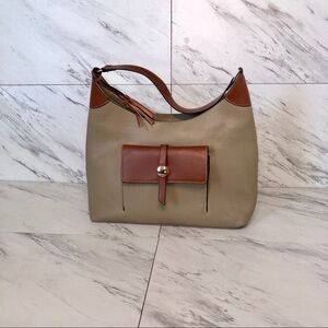 NEW Contrasting Vegan Leather Shoulder Bag